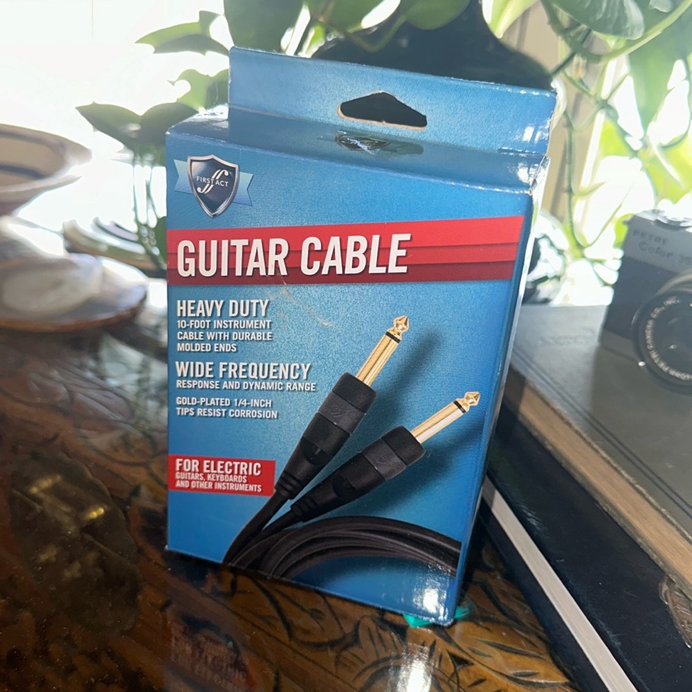 New sealed first cactus Guitar Cable heavy duty 10ft keyboard instrument 1/4 in